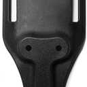 Mid Ride UBL, Universal Belt Loop Adapter with 2" Belt Slot, 3-Hole Pattern, Attachment for Duty Holster, Plain Black Finish,One Size