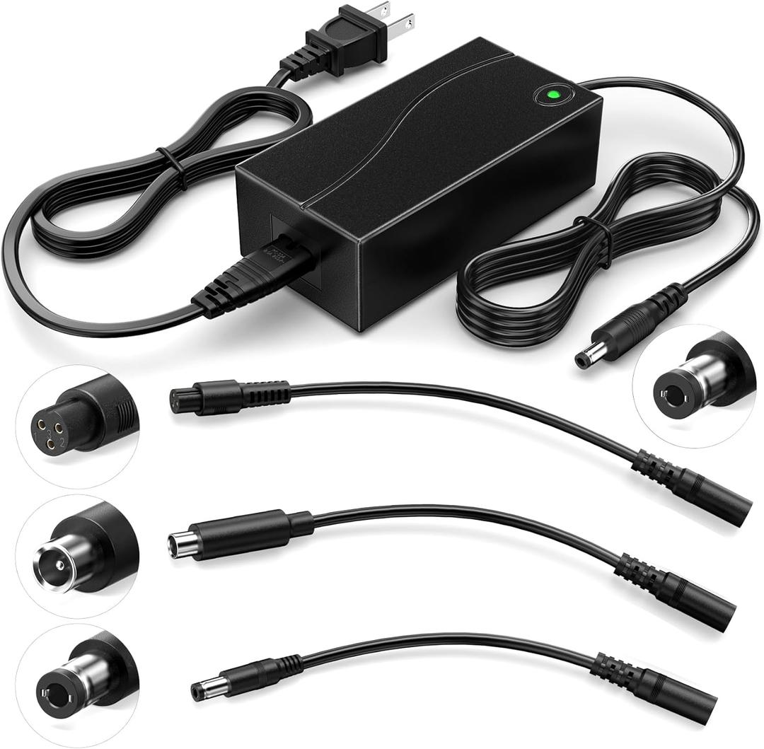 42V 2A Replacement Charger for 42V/36V Electric Scooter Ebike Lithium Battery, Scooter Charger for Gotrax, Jetson, Swagtron, Brid, Segway, Razor, Sisigad, Xiaomi and More