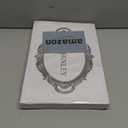 Zosenley Polyresin Ellipse Antique Decorative Mirror Tray, Makeup Organizer, Jewelry Organizer, Serving Tray, 9.8x 14.6, Gold