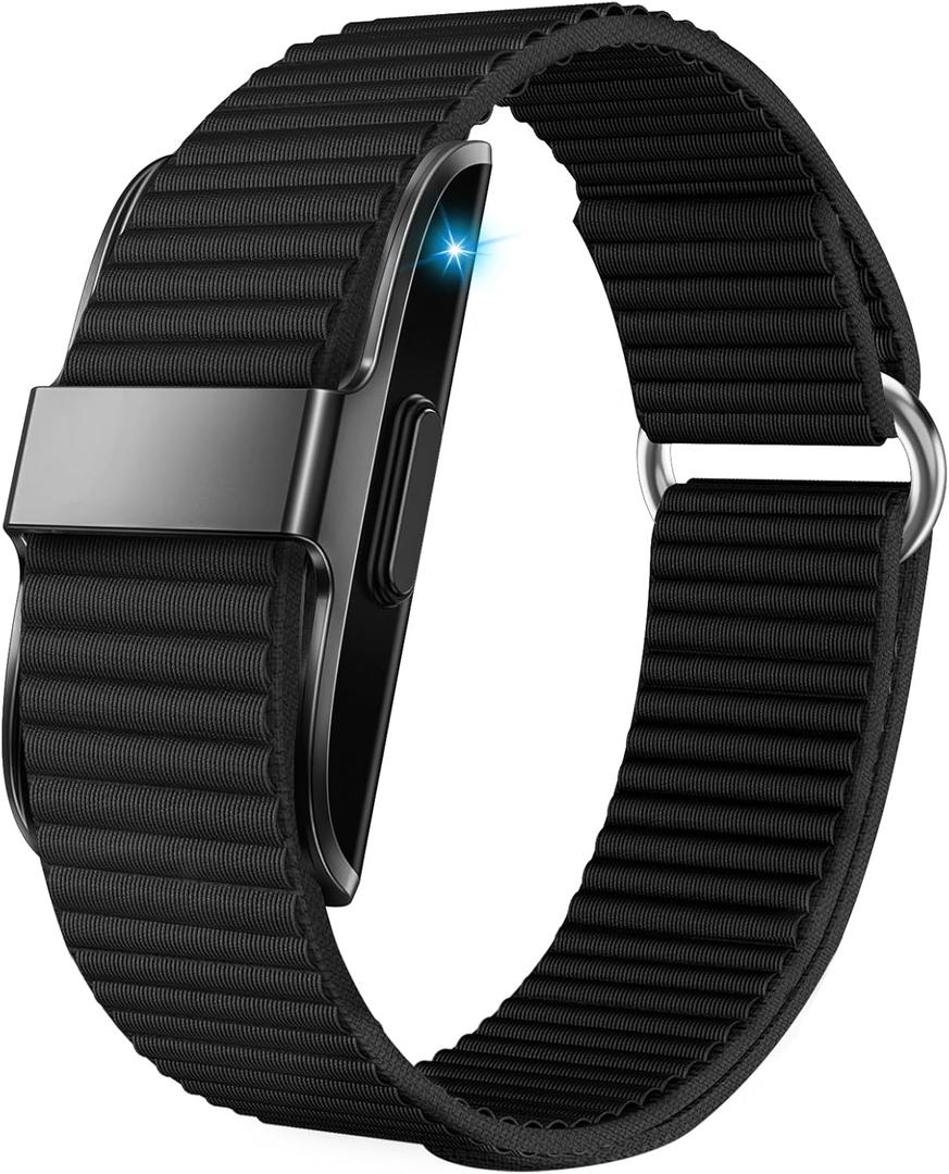 Health Fitness Tracker, Wearable Activity Step Tracker for Men Women, Continuous Sleep/ Heart Rate/ SpO2/ Stress/ Blood Pressure Monitor, IP68 Multiple Sports Modes Watch, Free App for Android iPhone (Black)