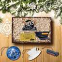 2 x 24 Pcs North Express Train Decorations Wooden Christmas Tree Hanging Ornament Christmas Train Birthday Party Decorations Believe North Pole Ticket Holiday Party