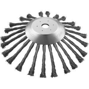 10 inch Unbreakable Steel Wire Weed Brush Cutter Trimmer Head,Lightweight Wired Trimmer Blade for Weed Trimmer,Wired Weed Trimmer Attachments Head (Adapters Not Included)