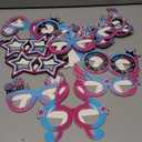 Capoda 24 Pieces Music Party Decorations Funny Mask Paper Eyeglasses Fancy Costume Glasses Photo Booth Props Music Birthday Decorations Supplies for Boy Girl Kids Party Favors Gift Bag Filler