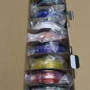 JAYO PLA+ Filament Bundle 1.75mm, 3D Printer Filament Bundle Multicolor, Individually Vacuum Packed, 250g Spool, 8 Pack, 2KG in Total, Black+White+Transparent+Clear(Blue+Red+Orange+Yellow+Purple)