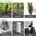 TakeToday Collapsible Water Bottles 32oz, Foldable Travel Water Bottle, BPA Free, Silicone Water Bottle Leakproof for Hiking, International Travel, Outdoors