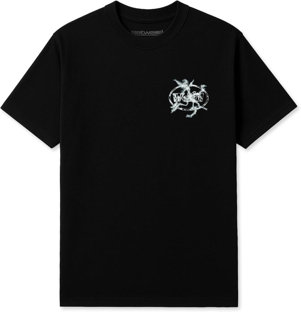 Lighting Tee, Funky Graphic Streetwear T-Shirt for Men, Women, Unisex