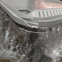 Stainless Steel Sifting Litter Box, Sifting Cat Litter Boxes with Lid, Pellet Litter Box for Big Cat and Multi Cats with Scoop | High Sided, Anti-Urine Leakage, Non-Stick, Easy Cleaning