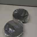 Hosley Set of 2 Pillar or LED Candle Holder 5 inch Diameter Gift for Farmhouse Weddings or can be Used for Aromatherapy and Spa O5 (Black)