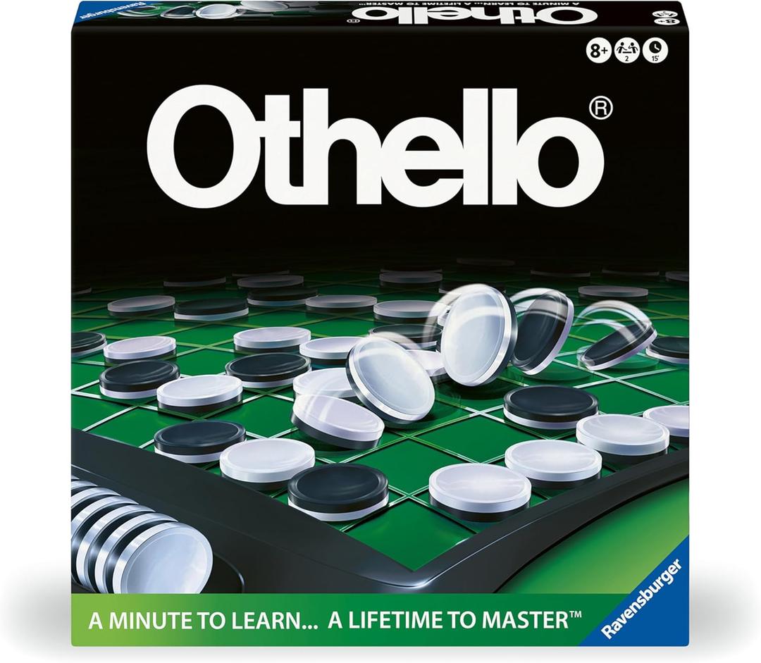 Ravensburger Othello Classic Family and 2-Player Game for Ages 8 and Up Ravensburger Othello Classic Family and 2-Player Game for Ages 8 and Up