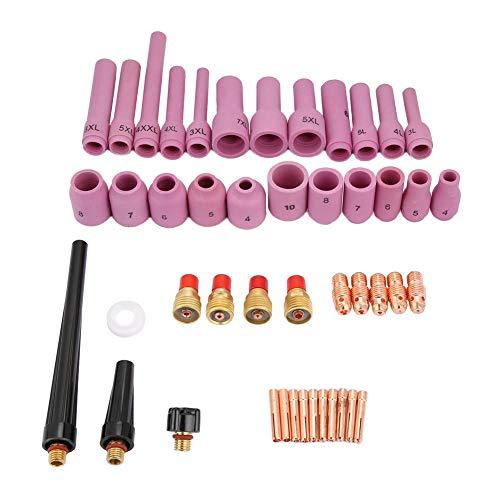 TIG Nozzles, 46pcs/Set WP-9/20/25 Series TIG Welding Torch Consumables Accessories Weld aid Welding Torch Parts