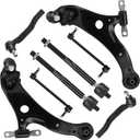 8pcs Front Lower Control Arms w/Ball Joints for Toyota Sienna 2004-2010 MS86170 MS86169 Tie Rods Sway Bars Suspension Kit, K80249 ES80626 ES80627 EV80893