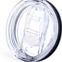 Prurex 20 oz Tumbler Replacement Lid for YETI Rambler, Atlin, SUNWILL Cup, Spill Proof Splash Resistant Lids Covers for 3.2" Cup Mouth