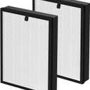 400 Air Purifier Replacement Filter Compatible with Puro 400 Air Purifier, 3-in-1 with Activated Carbon Filter Attach Pet Dander Smoke Pollen Dust, 2 Pack