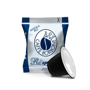 Caffè Borbone Miscela Blu Espresso Pods Compatible with Nespresso Original Machines, Dark Roast Blue Blend, 100 Count Espresso Coffee Pods (EXP 01/21/28)