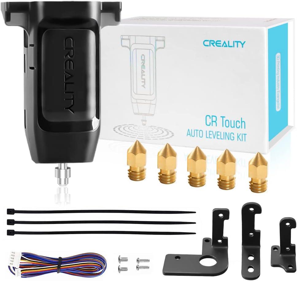 Creality CR Touch Auto Leveling Kit, 3D Printer Bed Auto Leveling Sensor Kit for Ender 3/ Ender 3 Pro/Ender 3 V2/ Ender 3 Max/Ender 5/Ender 5 Pro and CR 10 with 32 Bit V4.2.2/V4.2.7 Mainboard
