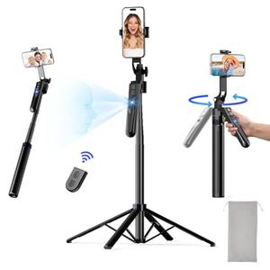 NEMOVA 68''  ES-B180 Auto Face Tracking Tripod for iPhone, 360° Rotation Phone Tripod with Wireless Remote and Phone Holder, Selfie Stick for Android, Applied to YouTube, Tiktok, Facetime