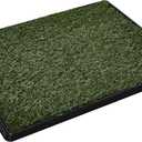 Artificial Grass Puppy Pee Pad for Dogs and Small Pets - 20x25 Inch, Reusable 3-Layer Turf Pads for Dogs with Tray - Indoor and Outdoor Fake Grass Potty Pet Supplies by PETMAKER