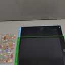 [2 Pieces] 12 Inch LCD Colorful Writing Graphic Tablet, Erasable Drawing Board, Kids Gift, Graphic Board for Games for 3 4 5 6 7 Years (Blue & Green)