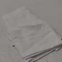 Lecloud Bessie White Valances for Windows 2 Panels Set, Short Cafe Kitchen Curtains with Rod Pocket, Window Valances Curtains for Bedroom Basement, Each 30 W x 14 L