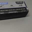 HandT USA Based Retractable Ratchet Straps (4PK) 1in x 6ft - 1,500lb Break Strength, Heavy Duty Automatic Ratchet Straps Self Retractable Tie Down, Push Button Retracting Truck Trailer Cargo | Black