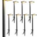 SUNVIE Low Voltage Landscape Lighting with Connectors 5W Anti-Glare LED Pathway Lights Wired Waterproof Outdoor Landscape Path Lights for Walkway Yard Garden Patio ETL Listed Cord, 8 Pack (Soft White(3000K))