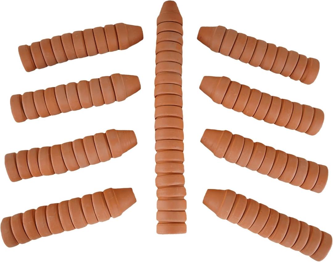 Fcacti Mini Terracotta Pots with Drainage Holes-1.2 inches Succulent Cactus Nursery Planter,Tiny Clay Nursery Pots for Tiny Cactus Herb lithop,Home Garden Table DIY Hand Craft Gift Decoration-100 Pack