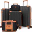 Cobens Luggage Sets 5PCS, Durable Hardshell Suitcases with Wheels, 20/24/28 | Lightweight ABS, TSA-Approved Locks, Detachable 360° Spinner Wheels, Carry-On & Checked Family Travel
