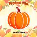 Haull 6 Pcs Fall Thanksgiving Bathroom Rugs Decorations for Home, Autumn Pumpkin Rugs Bulk Orange Washable Nonslip Mat Decor for Living Room Doorway Farmhouse Thanksgiving Neighbor Gift, 16 x 16 Inch