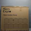 Mars Explo 10 Panels No Dig Decorative Outdoor Garden Fence, 32 in(H) X 23.6 ft(L) Animal Barrier Fencing, Rustproof Portable Fence, Temporary Dog Fence Outdoor for Yard, Outside, Backyard, Patio