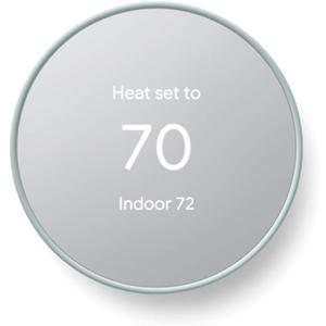 Google Nest Thermostat - Smart Thermostat for Home - Programmable Wifi Thermostat - Fog