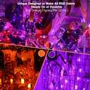 Brizled Color Changing RGB Christmas Lights, 66ft 200 LED Red White Blue String Lights Music Sync, 120+ Modes Remote Dimmable Outdoor Mini Tree Light Indoor Plugin for July 4th Xmas Halloween