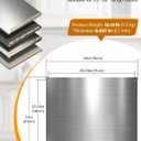 24 x 30 In Stainless Steel Backsplash for Stove