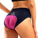 Bikewa Women's 4D Padded Bike Underwear Cycling Bicycle Shorts Biking Riding Briefs Biker Cycle Undershorts for Women, Size M