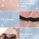 Women's Mountain Bike Shorts 4D Padded Cycling Shorts with Zipper Pockets High Waist Biking Riding Cycle Shorts (Pink)