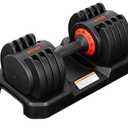 ALTLER Adjustable Dumbbell, 55LB Dumbbell Set with Tray for Workout Strength Training Fitness, Adjustable Weight Dial Dumbbell with Anti-Slip Handle and Weight Plate for Home Exercise