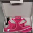 Light Up Dog Harness,Rechargeable LED Dog Harness for Small Medium Large Dogs,Reflective Lighted Safety Vest for Night Walking & Camping,Lightweight & Adjustable,Pink, Small