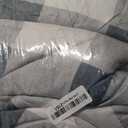 BOLINLIVING Comforter Set, Boho Stripe Comforter Set, Bed in a Bag Soft Bohemia Bedding Lightweight Breathable for All Seasons (Checkered Blue, King)