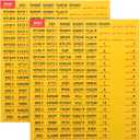2 Sheets/258Pcs Circuit Breaker Labels, Self-Adhesive Electrical Panel Labels Waterproof Breaker Panel Stickers for Home Office Apartments and Electricians (Yellow)