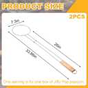 2 Pcs Campfire Popcorn Popper, 33.86'' Popcorn Maker for Camping
