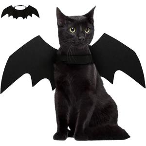 Halloween Pet Bat Wings Cat Dog Bat Costume Cute Black Cat Bat Wings Cosplay Puppy Cat Dress Up Accessories