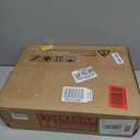 FUXA Vanity Stool Chair with Storage, White Faux Fur Makeup Chair with 4 Metal Legs and Anti-Slip Feet, Soft Padded Seat, Small Footrest Footstool Ottoman, Multifunctional Stool for Bedroom