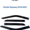 IG Window Visors Fit for 2018-2026 Honda Odyssey, Out-Channel Rain Guards Vent Wind Deflectors 4PC, Car Accessories for 18-26 Odyssey