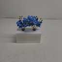 Blue Orchids Artificial Flowers Faux Orchid Arrangement with Black Glass Vase Set of 2 Real Touch Phalaenopsis Orchid Flowers Orchids Centerpiece for Dining Room Table