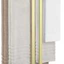 KES 3-Tier Freestanding Towel Rack with Marble Base, 36" Tall, Brushed Gold