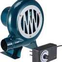 Electric BBQ Blower Charcoal Chimney Starter BBQ Fan for Grill Picnic Camping Outdoor Cooking BBQ Air Blower 110V Variable Speed Control