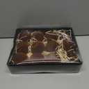 12 Pcs 3.15 Inch Velvet Christmas Tree Ornaments BulkFlocked Christmas Balls Plastic Shatterproof Xmas Hanging Ornaments Decorations Set for Tree Garland Wreath (Brown)