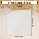 6Pcs Self-Adhesive Clear Pocket Inserts, 6x6 Inch Transparent Journal Pockets, Sticky Photo Storage Sleeves for Scrapbooks and Planners
