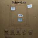 30.7" Tall Clear Acrylic Baby Gate 29.5"-37.8" Wide Pressure Mounted Clear Dog Gate Indoor - No Drill Auto Close, Walk Through Baby Gates for Stair & Doorways & Hallway