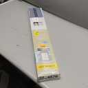 Cordless Light Filtering Mini Blind - 28 Inch Width, 72 Inch Length, 1" Slat Size - Pearl White - Cordless GII Morningstar Horizontal Windows Blinds for Interior by Achim Home Decor