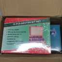 TwoWin Router Tool, 110V 800W Compact Wood Router Tool for Woodworking, Electric Hand Trimmer 1/4" Collets Palm Wood Router Tools Laminate Trimmer + Tungsten Carbide Router Bits 15-Piece Set